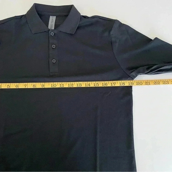 Outdoor Voices Birdie Long Sleeve Polo XXS Black Golf Preppy Oversized - Picture 7 of 13